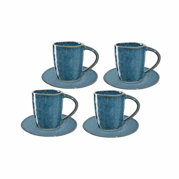 Leonardo MATERA Espresso Set blau 8-teilig