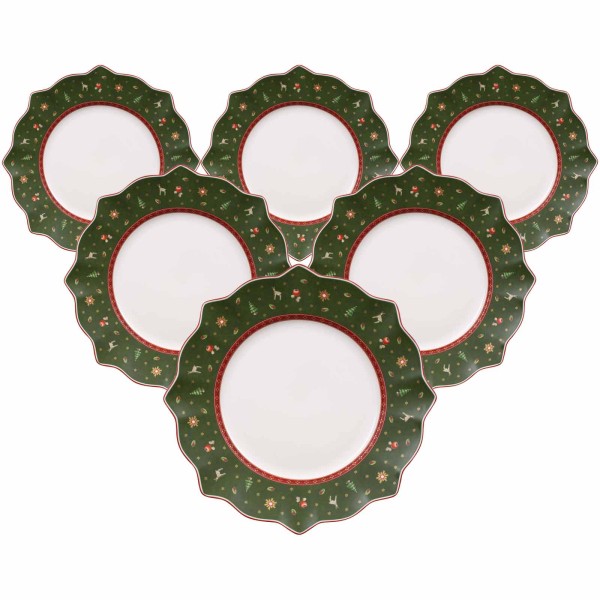 Villeroy & Boch Toy's Delight Speiseteller ø 28,4 cm 6er Set Grün - DS