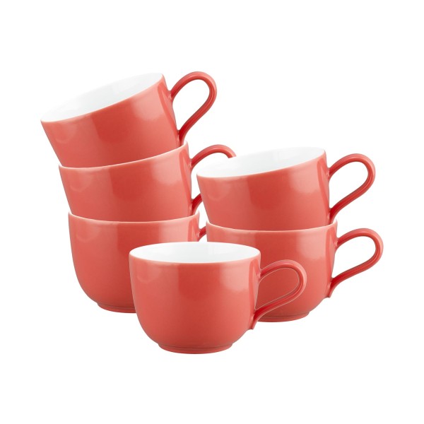 Seltmann Weiden Liberty Pure Colors Kaffeetasse 260 ml 6er Set Flamingo Red - DS