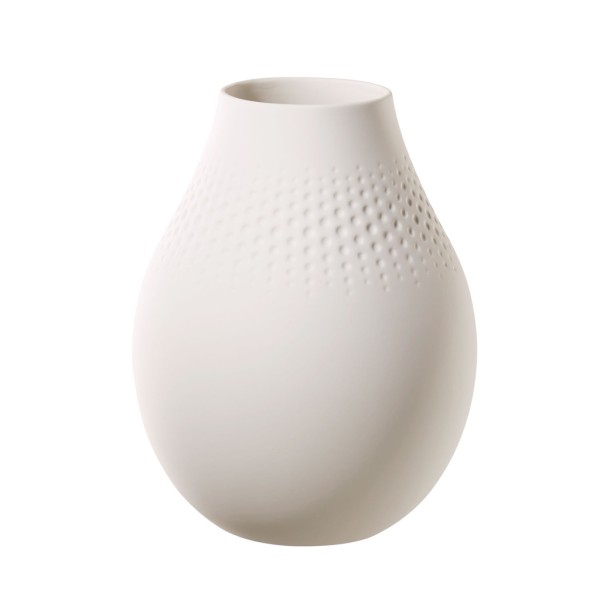 Villeroy & Boch Manufacture Collier Vase Perle 20 cm blanc - DS