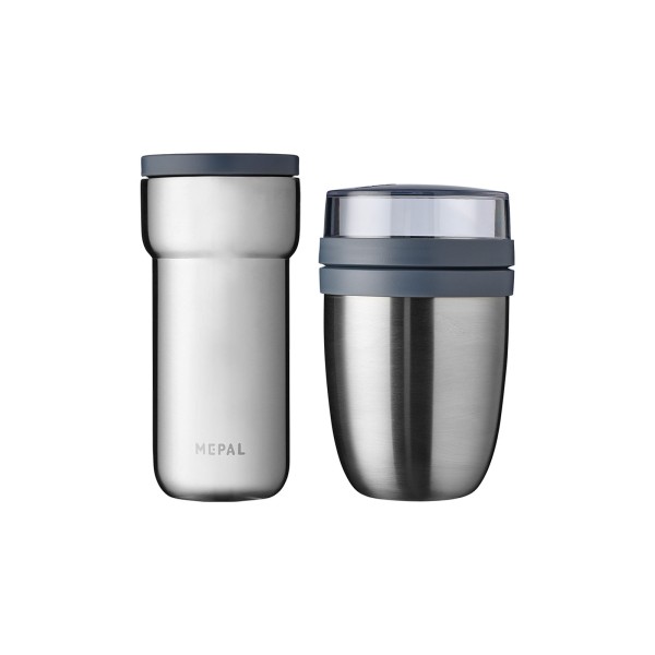 Mepal ELLIPSE Thermo-Lunchset Lunchpot & Becher Silber - A