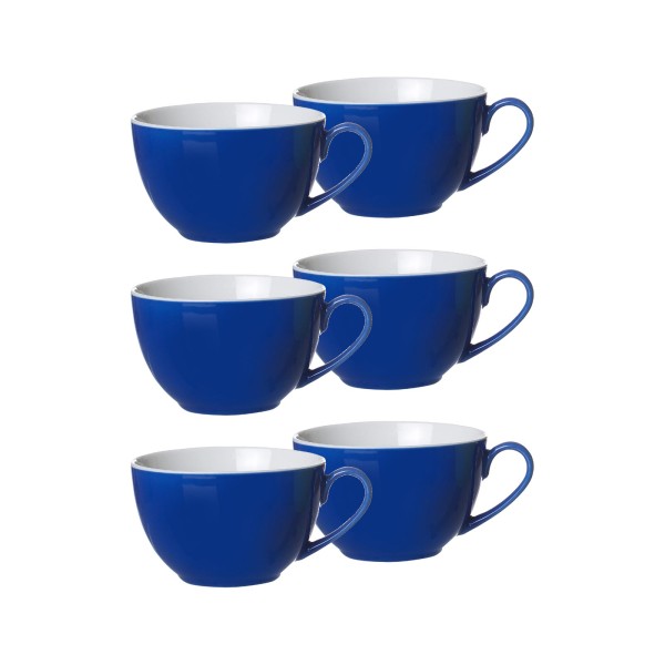 Ritzenhoff & Breker DOPPIO Kaffeetasse 200 ml indigo blau 6er Set