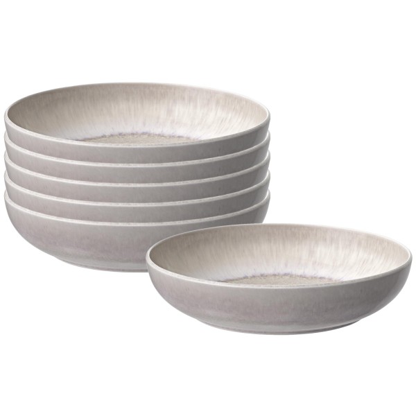 like. by Villeroy & Boch Perlemor Sand Pastaschale ø 22,2 cm 6er Set - DS