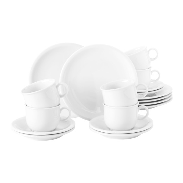 Seltmann Weiden Compact Weiß Kaffeeservice 18-teilig - DS