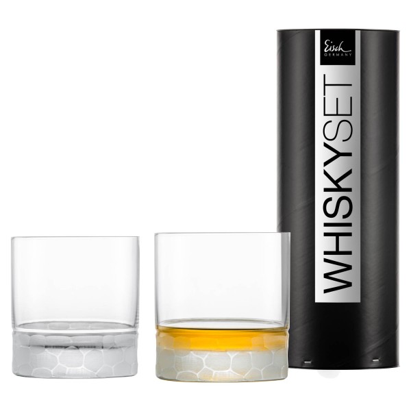 Eisch HAMILTON Whiskybecher 400 ml 2er Set in Geschenkröhre