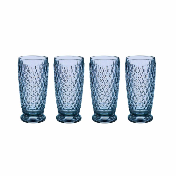 Villeroy & Boch Boston Coloured Longdrinkglas 400 ml blau 4er Set - DS