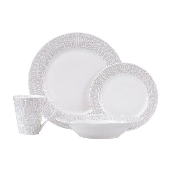 Maxwell & Williams Zenith Dinner-Set 16-teilig grau