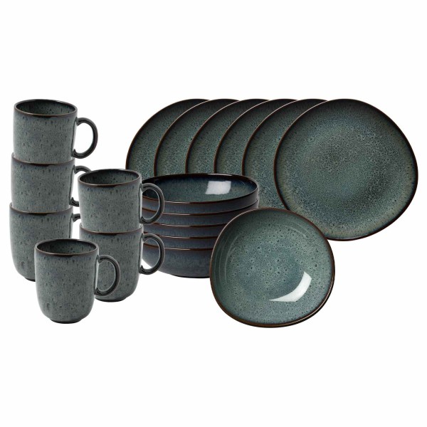 like. by Villeroy & Boch Lave gris Frühstücks-Set 18-teilig - DS