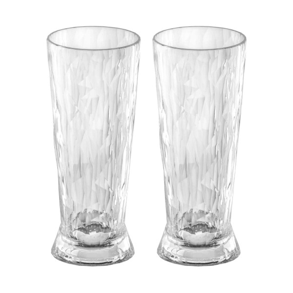 Koziol CLUB NO. 10 Bierglas Superglas 2er Set 300 ml