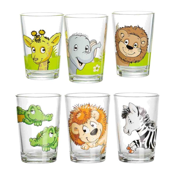 Ritzenhoff & Breker Kinderbecher 6er Set Dschungeltiere & Happy Zoo