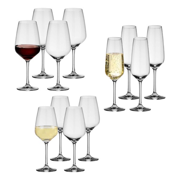 Villeroy & Boch Voice Basic Glas Wein-und Sektgläser 12er Set