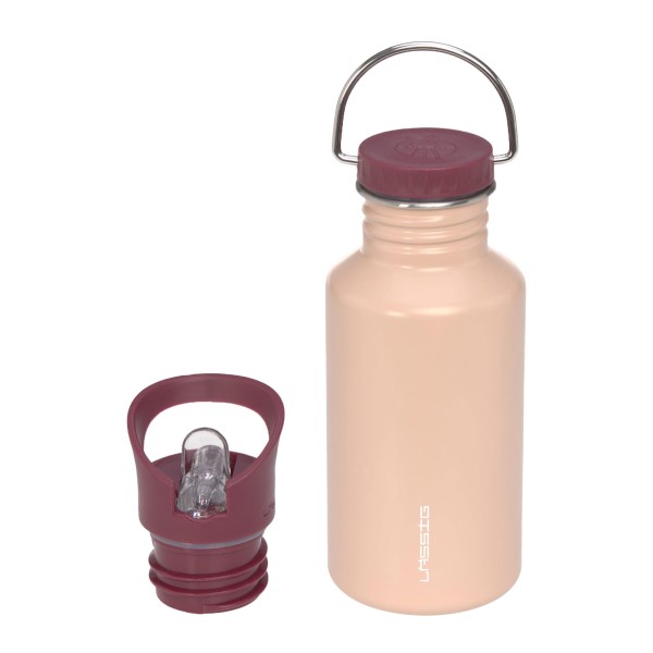 Lässig Kinder Edelstahl Trinkflasche 500 ml Rosa