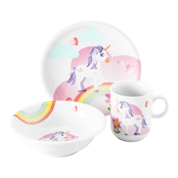 Seltmann Weiden Compact Kindergeschirr Set 3-teilig - Mein kleines Einhorn - DS