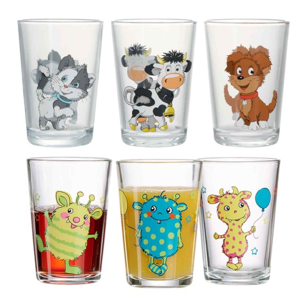 Ritzenhoff & Breker Hoftiere und Monsterchen Kinderbecher Set 6-teilig