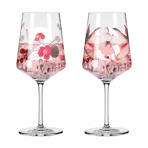 Ritzenhoff Sommersonett Sprizz Gläser 2er Set Blumen & Zahlen - A