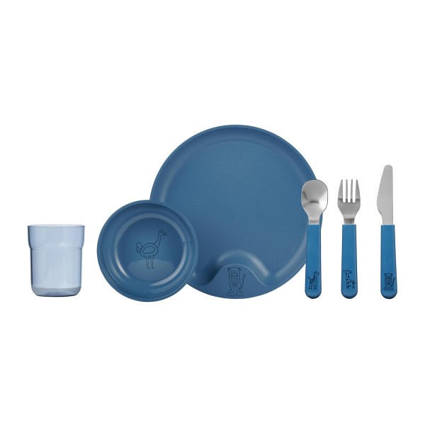 Mepal MIO Kindergeschirrset deep blue 6-teilig - A