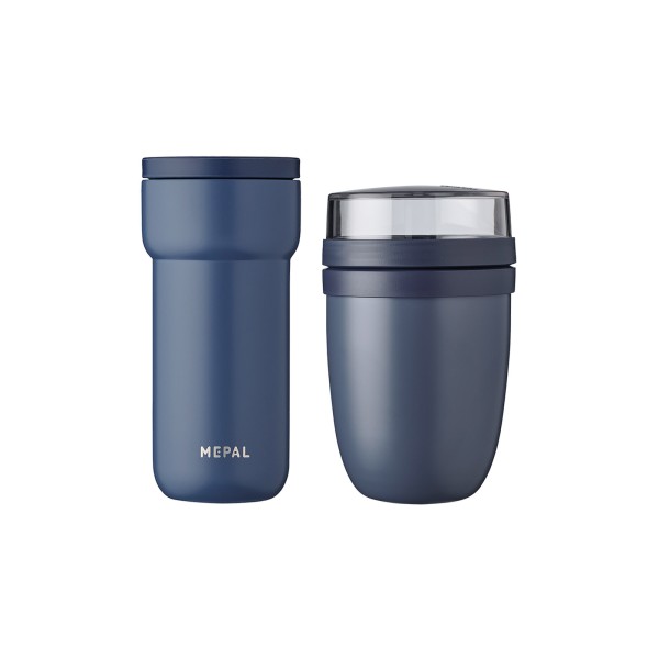 Mepal ELLIPSE Thermo-Lunchset Lunchpot & Becher Nordic Denim