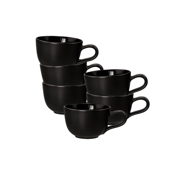 Seltmann Weiden Liberty Velvet Black Espressotasse 100 ml 6er Set - DS