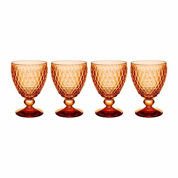 Villeroy & Boch Boston Coloured Rotweinglas 310 ml Apricot 4er Set - DS