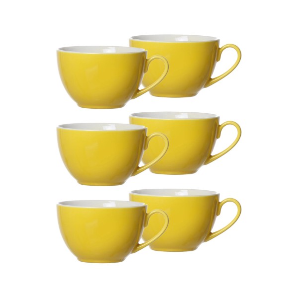 Ritzenhoff & Breker DOPPIO Kaffeetasse 200 ml gelb 6er Set