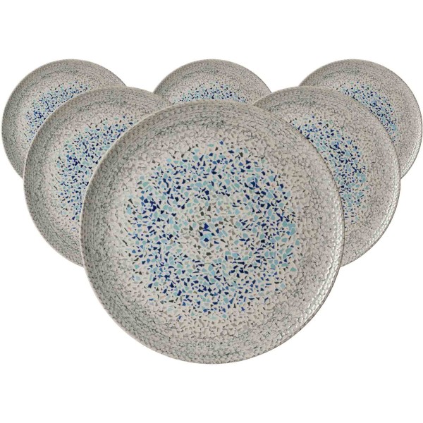 Ritzenhoff & Breker Rimini Platzteller ø 32 cm Mosaik Stone 6er Set - DS