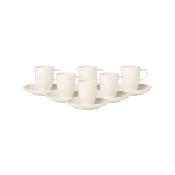 Villeroy & Boch Artesano Original Espressotasse mit Untertasse 100 ml 6er Set