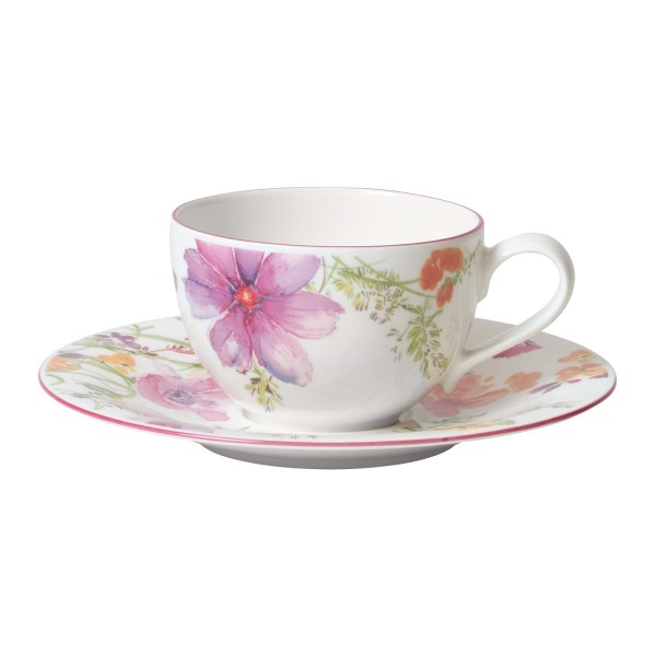 Villeroy & Boch Mariefleur Basic Kaffeetasse mit Untertasse 250 ml