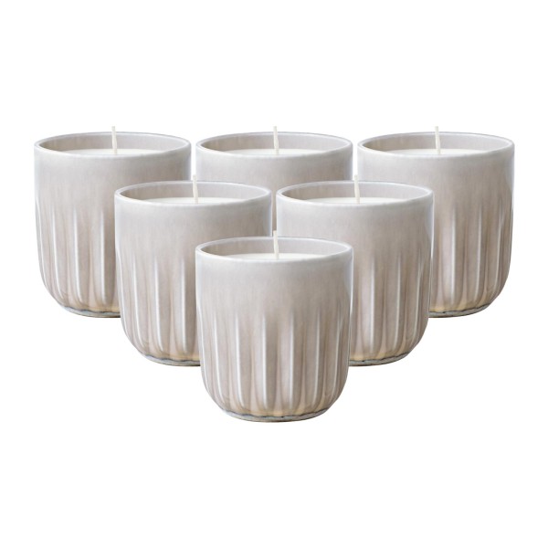 like. by Villeroy & Boch Perlemor Home Sand Duftkerze Beach Vibes 6er Set - DS