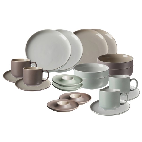 Ritzenhoff & Breker JASPER Frühstücks- & Brunch Service mint & taupe 20-teilig