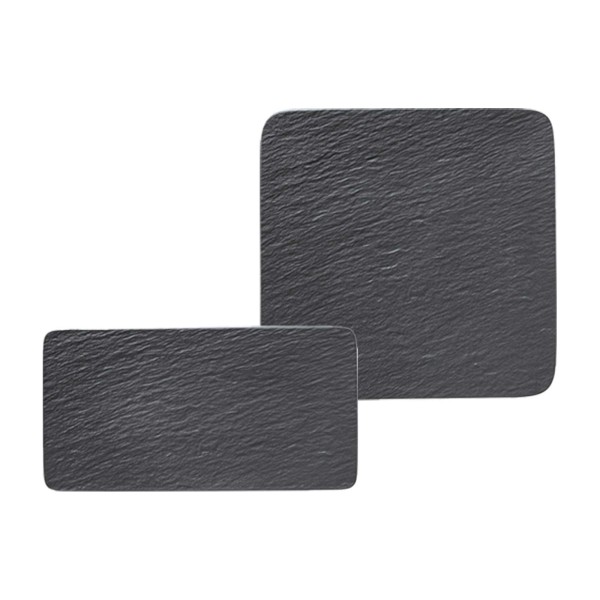 Villeroy & Boch Manufacture Rock Servierplatten Set 2-teilig schwarz - DS