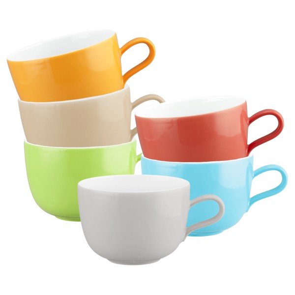 Seltmann Weiden Liberty Pure Colors Milchkaffeetasse 380 ml 6er Set Mixed - DS