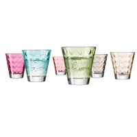Leonardo OPTIC Trinkglas klein 215 ml farbig sortiert 6er...