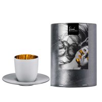 Eisch COSMO Gold/Weiß Espressotasse mit Untertasse