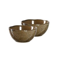 Leonardo MATERA Keramikschale klein 12 cm beige 2er Set - A
