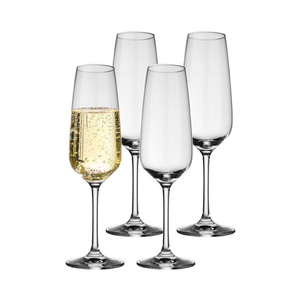 Villeroy & Boch Voice Basic Glas Sektglas 120 ml 4er Set