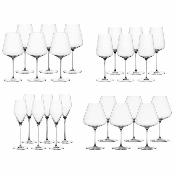 Spiegelau Definition Wein- und Champagnergläser 24-teilig