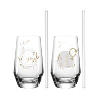 Leonardo PRESENTE Trinkglas-Set "Enjoy"...