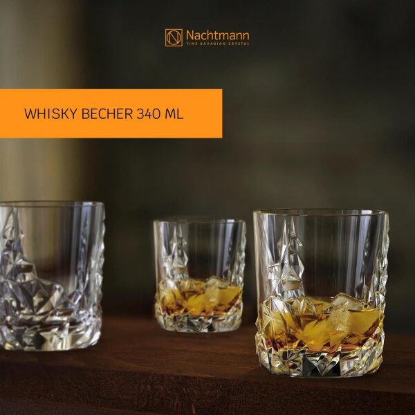 Nachtmann Sculpture Whiskyglas 340 ml 4er Set