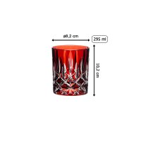 Riedel LAUDON Whisky Tumbler 295 ml Rot