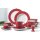 Ritzenhoff & Breker DOPPIO Dessertteller 20 cm 6er Set -  Rot