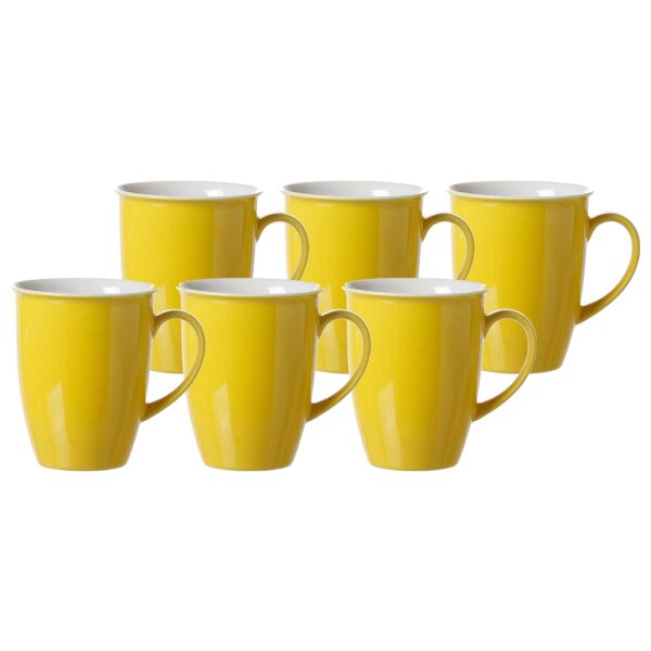 Ritzenhoff & Breker DOPPIO Kaffeebecher 320 ml 6er Set - Gelb