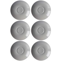 Ritzenhoff & Breker DOPPIO Kaffeeuntertasse 16 cm 6er Set - Grau