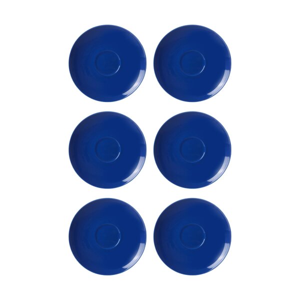 Ritzenhoff & Breker DOPPIO Kaffeeuntertasse 16 cm 6er Set - Indigo Blau