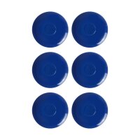 Ritzenhoff & Breker DOPPIO Kaffeeuntertasse 16 cm 6er Set - Indigo Blau