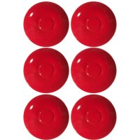 Ritzenhoff & Breker DOPPIO Kaffeeuntertasse 16 cm 6er Set - Rot