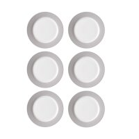 Ritzenhoff & Breker DOPPIO Speiseteller 27 cm 6er Set - Grau