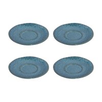Leonardo MATERA Keramikunterteller 15 cm 4er Set - blau