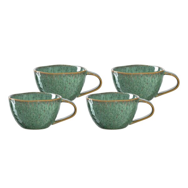 Leonardo MATERA Keramiktasse 290 ml 4er Set - grün