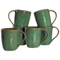 Leonardo MATERA Keramikbecher 430 ml 6er Set - grün