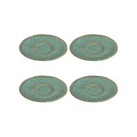 Leonardo MATERA Espressountertasse 11 cm 4er Set - grün